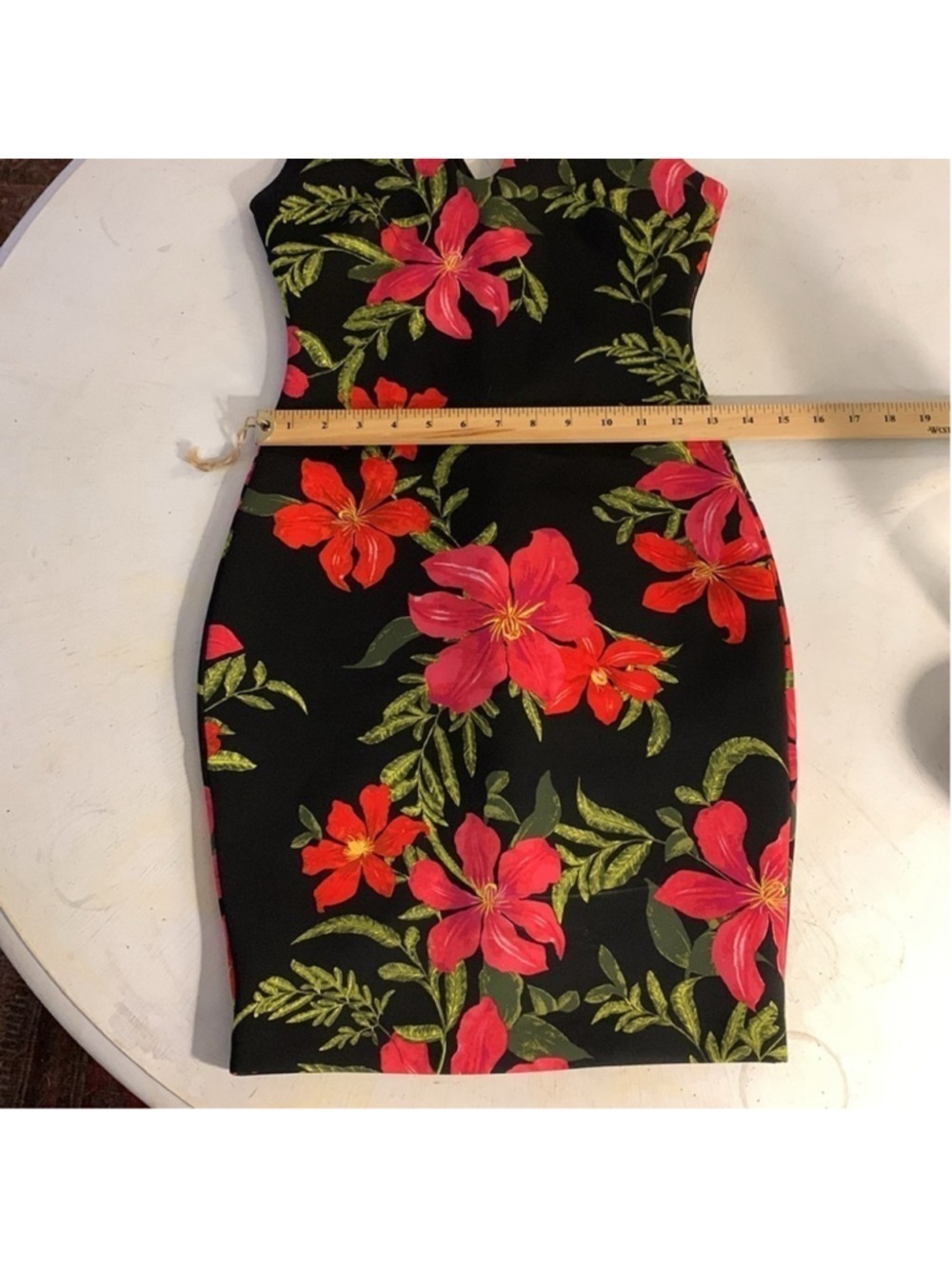 Guess Floral Stretch Mini Dress NWT XS - Picture 10 of 10
